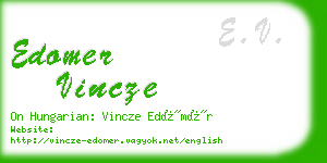 edomer vincze business card